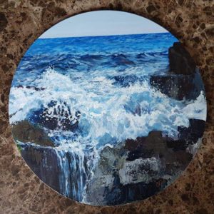 The wave and the rocks