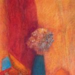 Still life with bouquet of dried flowers