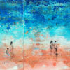 The Silence Spoken by Colors  ( Diptych )