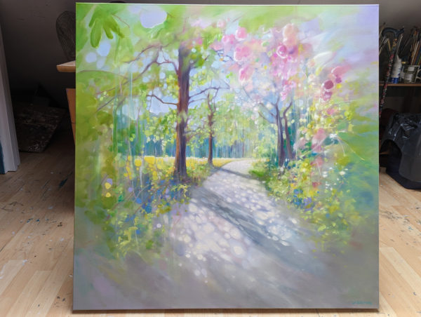 English Country Path in May ( SOLD ) - Image 2