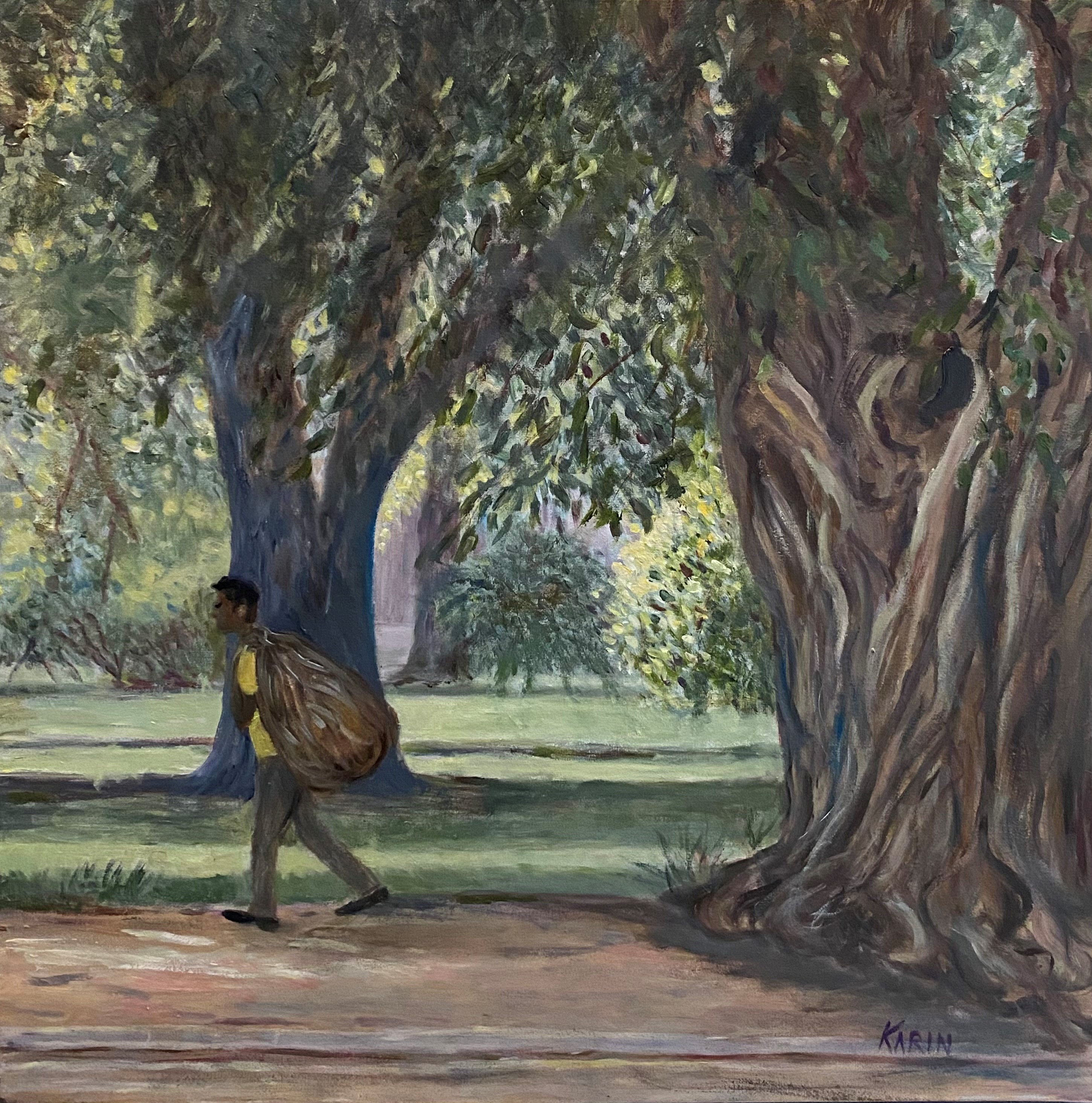IN THE TAJ MAHAL GARDENS