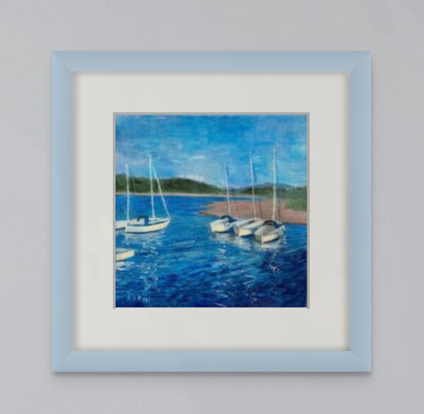 SAILBOATS IN PORLOCK WEIR HARBOUR - Image 2