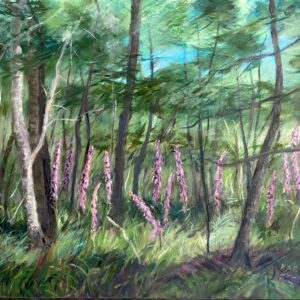 Foxgloves in the Woods